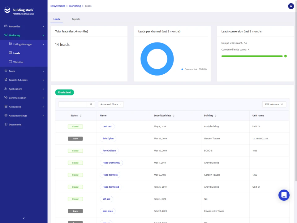 screenshot of Building Stack